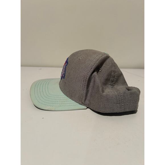 Chicago Blackhawks Hat Cap Strap Back Gray NHL Hockey American Needle Mens - Picture 7 of 7